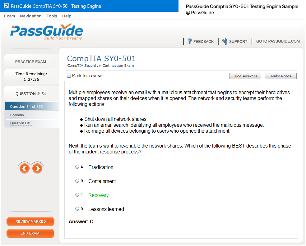 CISSP Testing Engine Screenshot #4