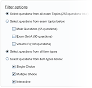 Passguide - Filter Exam Content