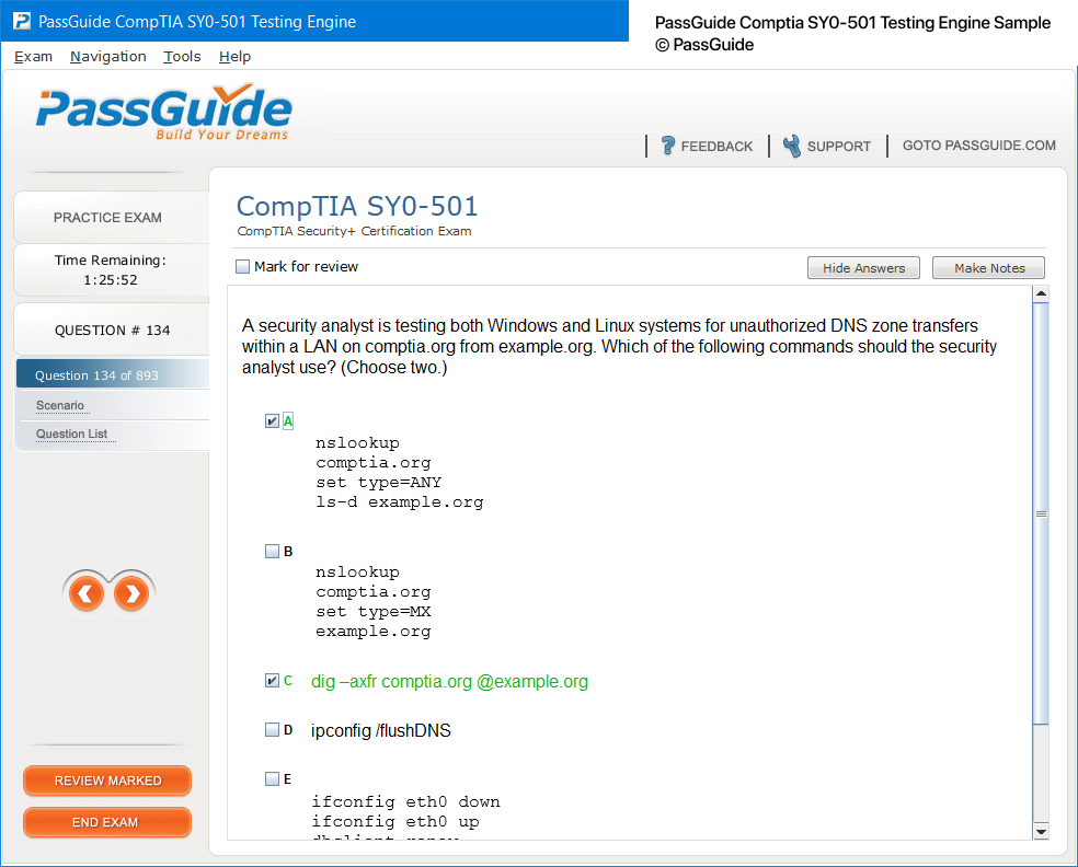 AWS Certified Advanced Networking - Specialty Testing Engine Screenshot #8